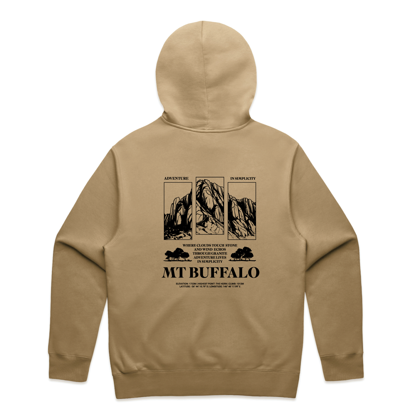Buffalo Collection - Adventure & Simplicity Sand Hoodie image 2
