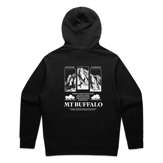 Buffalo Collection - Adventure & Simplicity Black Hoodie image 0