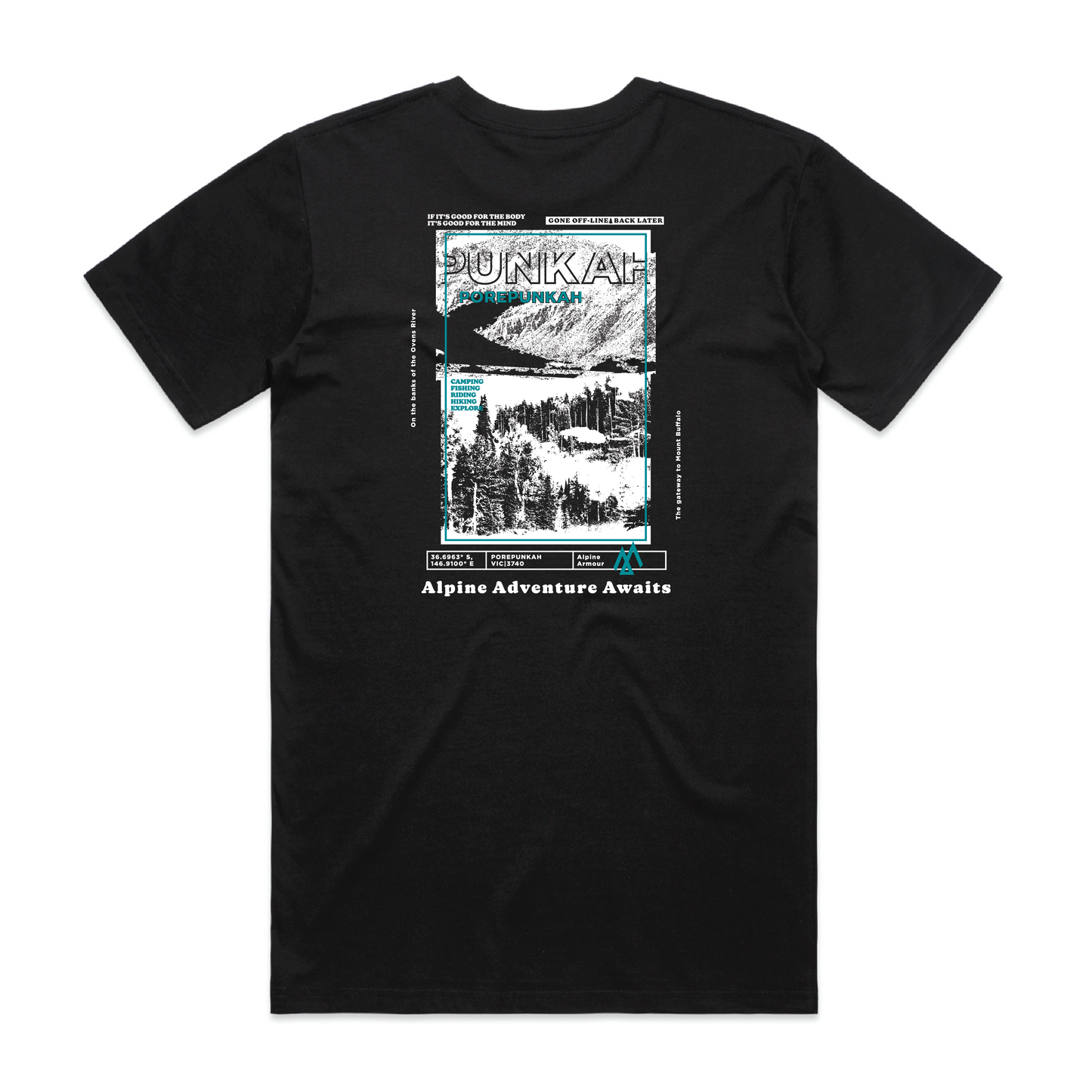 Porepunkah Dark Tee