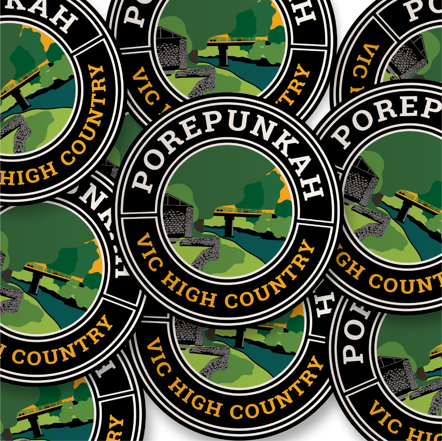 Porepunkah Bridge Sticker
