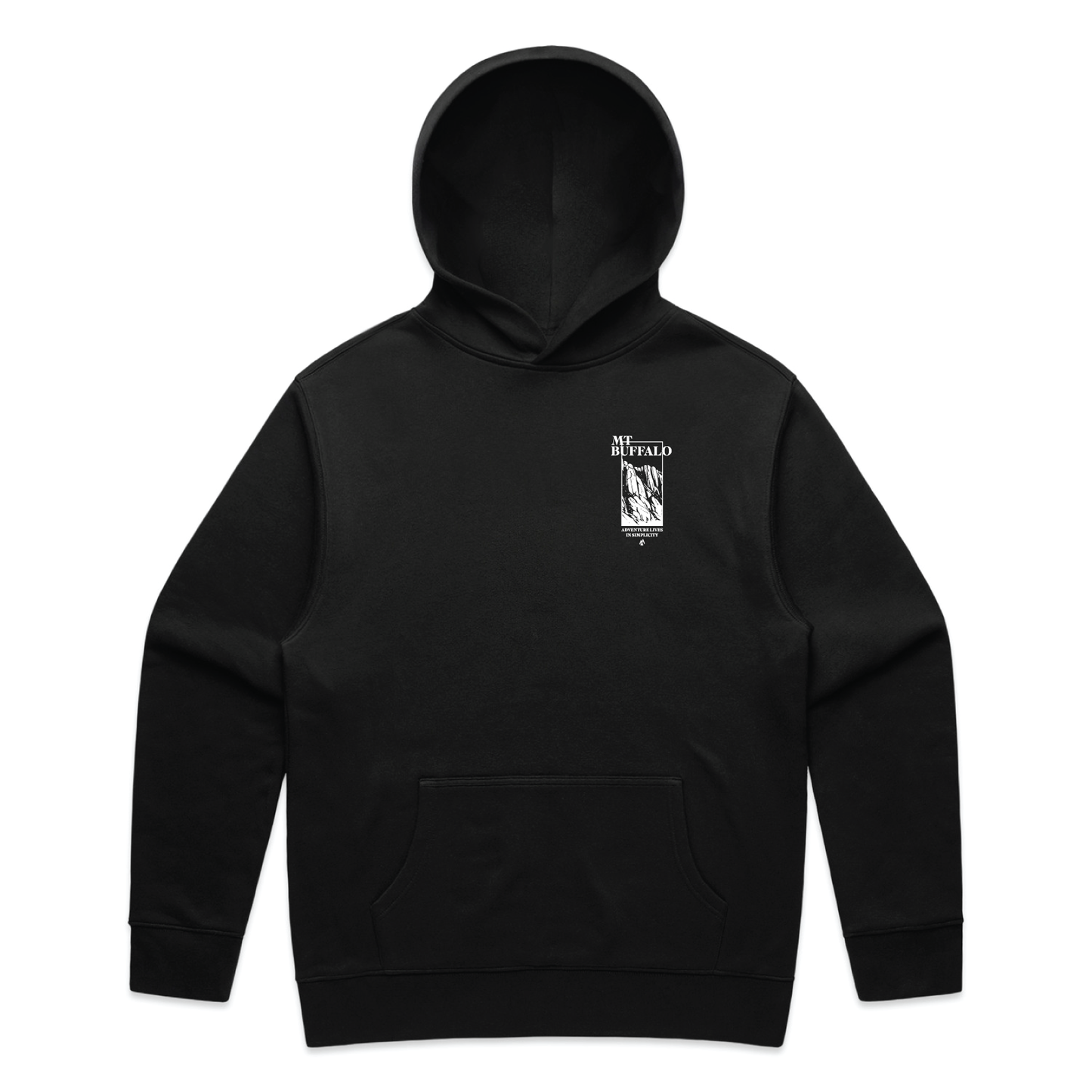 Buffalo Collection - Adventure & Simplicity Black Hoodie image 1